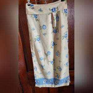 Sag Harbor Yellow Floral Skirt Womens 12